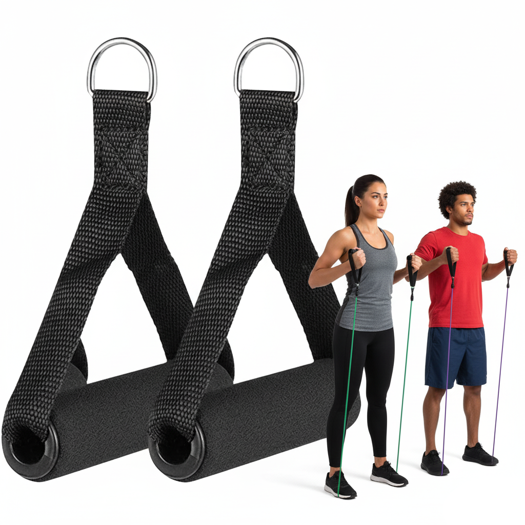 D Ring Strap - Heavy Duty Resistance Band Handles D-Ring