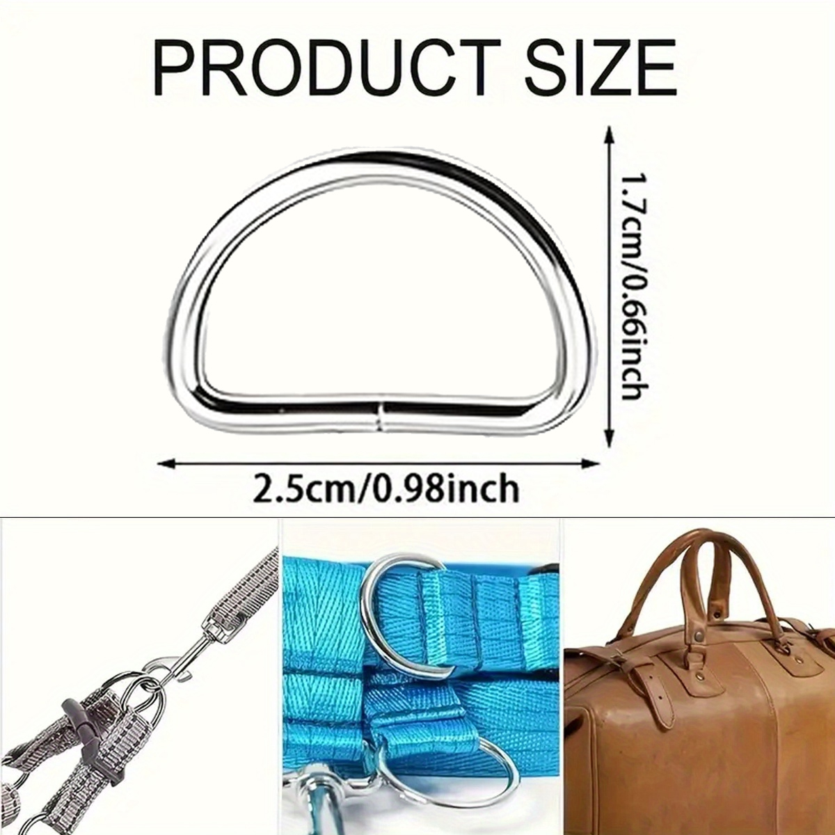 30/60/100Pcs D-ring buckle sta - D Ring Strap recensie en prijs