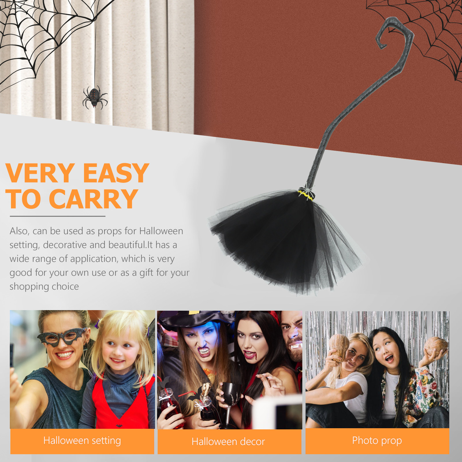Halloween Witch Broom Plastic  - Detachable Cosplay Prop recensie en prijs