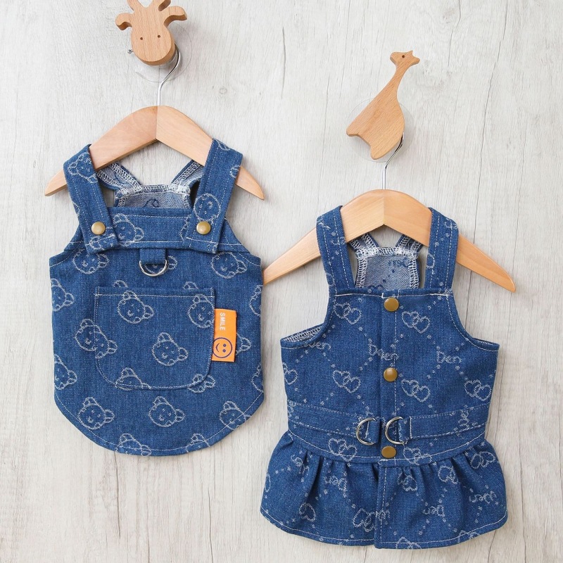 Denim Dog Dress Harness Puppy  - D Ring Strap recensie en prijs