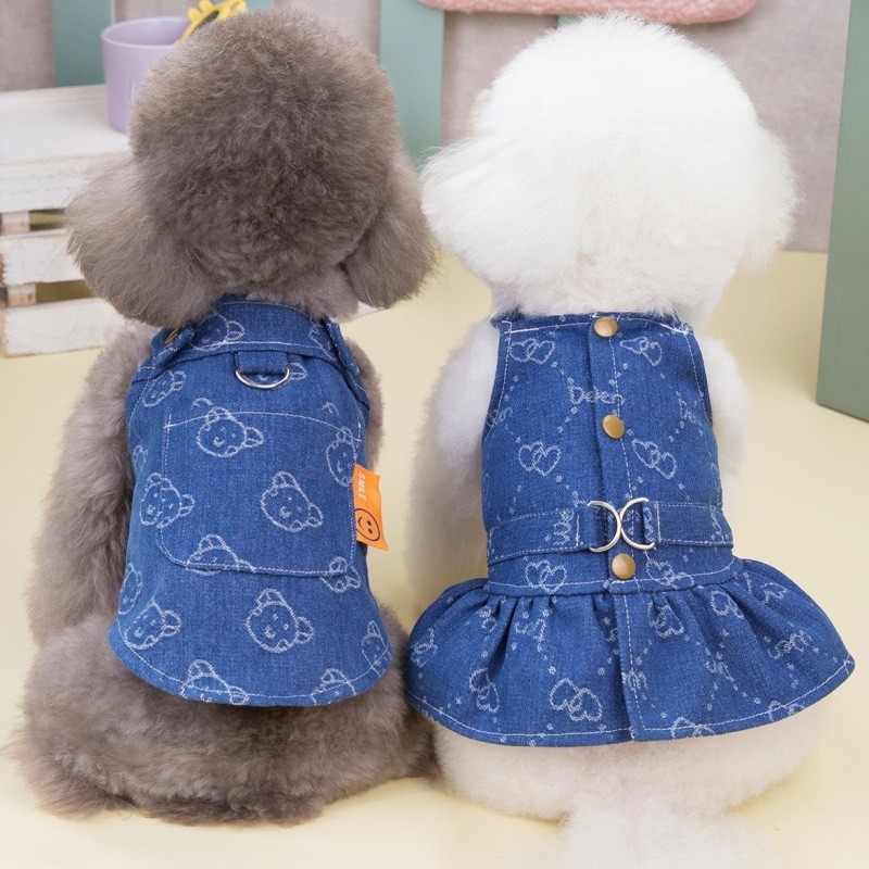 Denim Dog Dress Harness Puppy  - D Ring Strap recensie en prijs