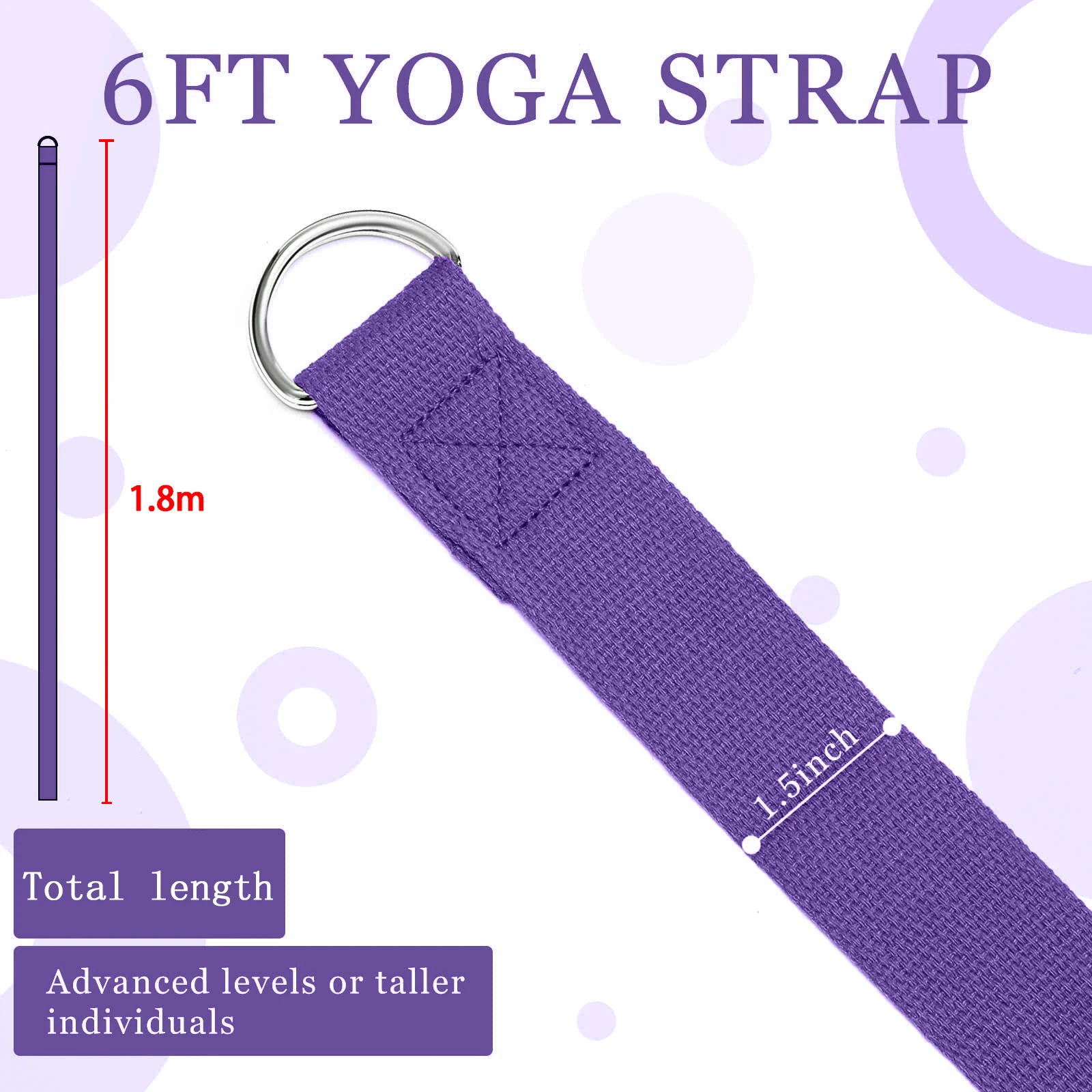 183*3.8cm Yoga Strap Cotton Ex - D Ring Strap recensie en prijs