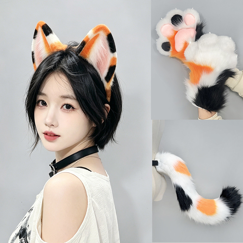 Furry Cat Ears Tail Paws Set C - Detachable Cosplay Prop recensie en prijs