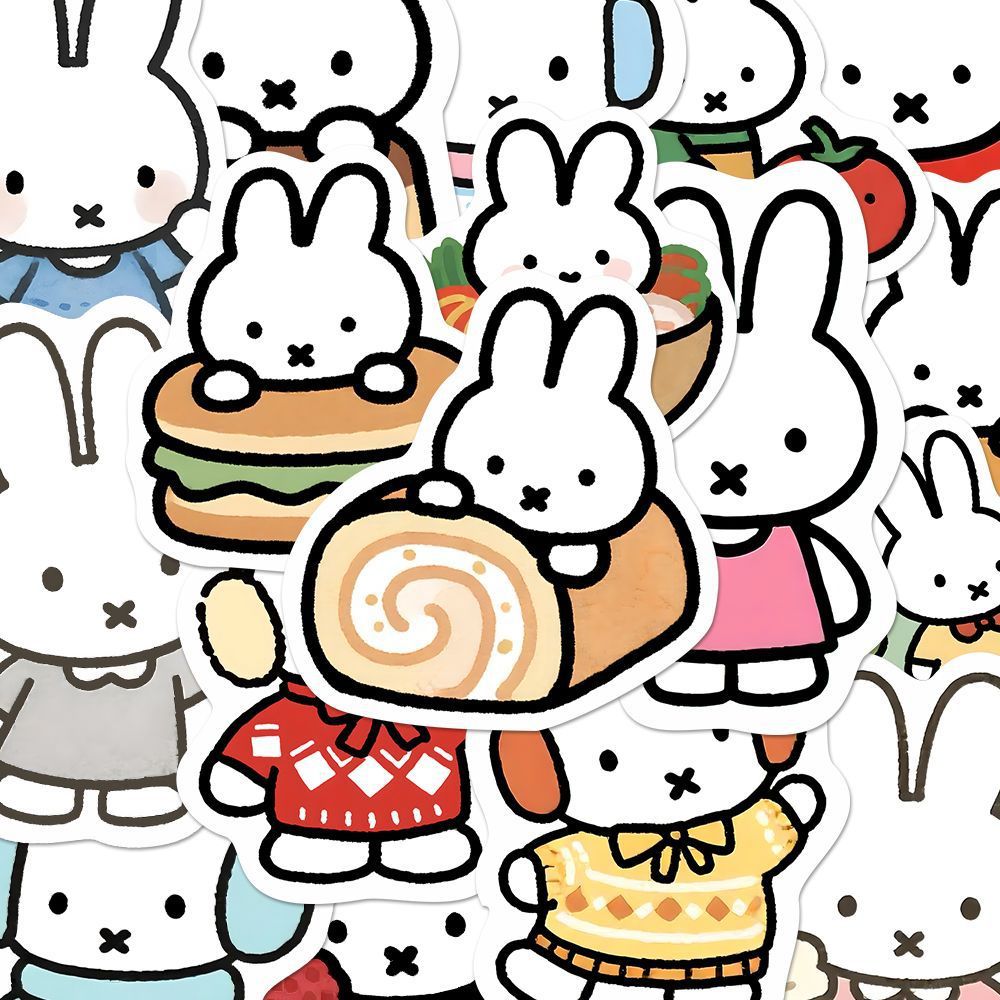 80PCS Kawaii Miffy Cute Sticke - Cosplay Floating Prop recensie en prijs