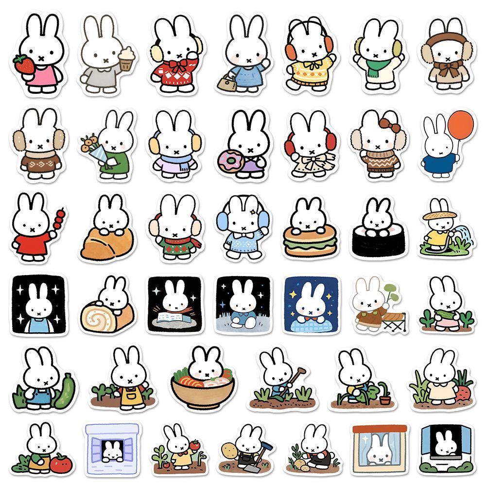 80PCS Kawaii Miffy Cute Sticke - Cosplay Floating Prop recensie en prijs