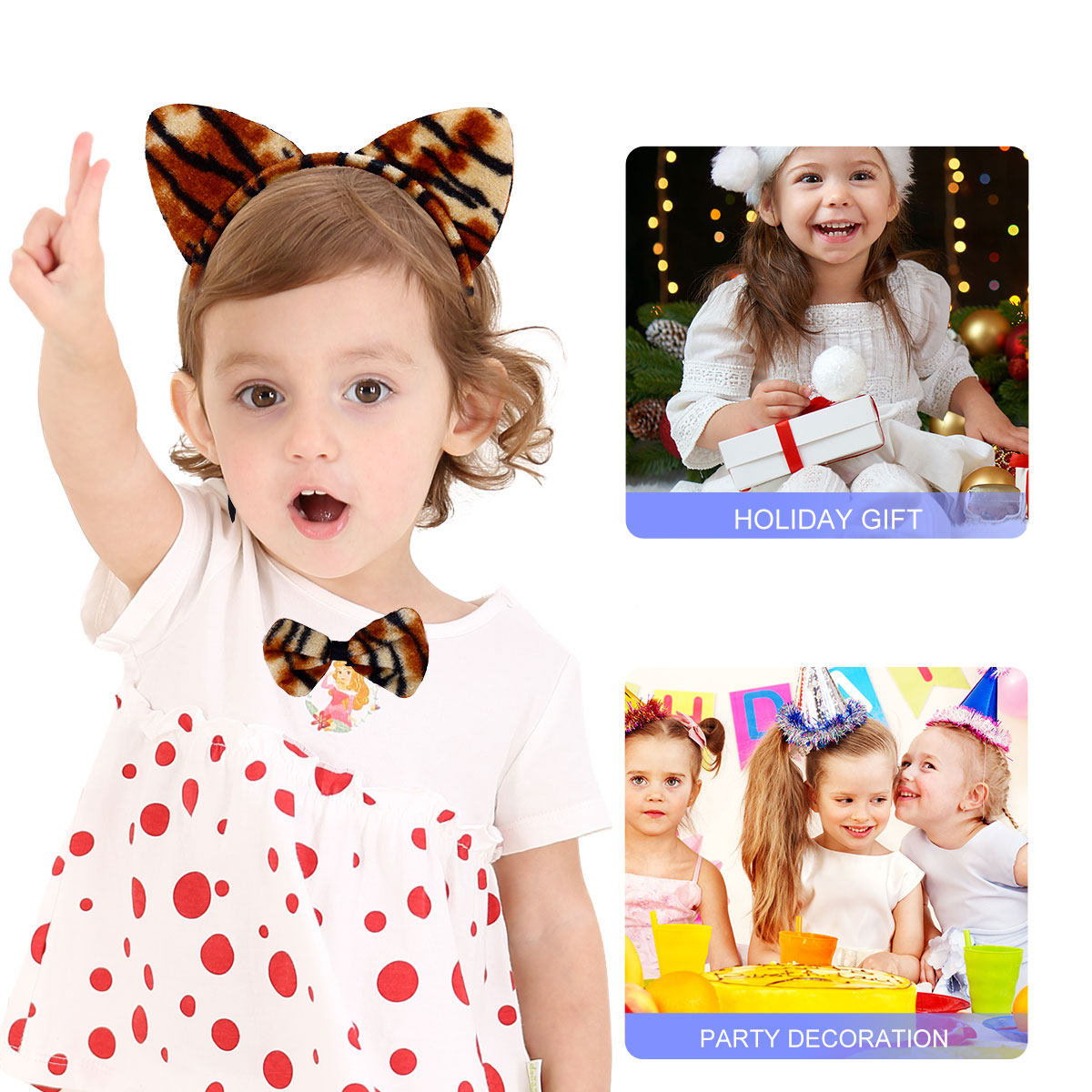 2Set Animal Ear Headband Bow T - Cosplay Material For Prop recensie en prijs