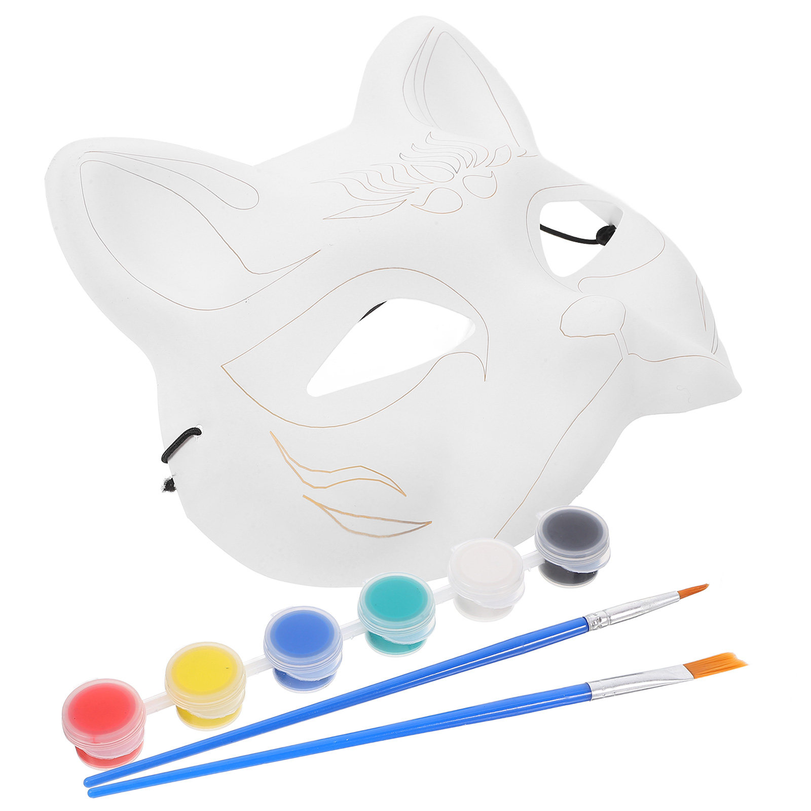 1Set DIY Blank Fox Cat Mask Ha - Cosplay Prop Painting recensie en prijs