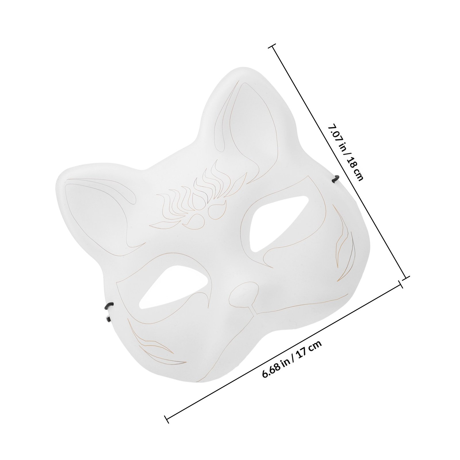 1Set DIY Blank Fox Cat Mask Ha - Cosplay Prop Painting recensie en prijs
